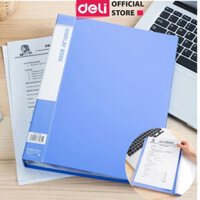 File Tài Liệu File Lá Học Sinh Deli Đa Năng A4 Kẹp Lá Tệp Đựng Tài Liệu Văn Phòng 60 80 100 Trang Tiện Lợi, Nhỏ Gọn