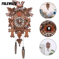 Filewoo Cuckoo Đồng Hồ Retro Thạch Anh Gỗ Rừng Nhà Chuông Đồng Hồ Báo Thức