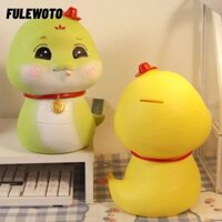 Filewoto Rắn Heo Đất, Phim Hoạt Hình Màu Vàng Hộp Bảo Quản Đồng Xu, Chất Lượng Cao Dung Tích Lớn Tiết Kiệm Hộp Tiền Trang Trí Nhà