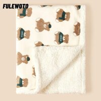 Filewoto Sơ Sinh Quấn Quấn, Chăn Cho Bé Dày Lông Cừu, Dép Nỉ Thu Đông Chăn Mềm