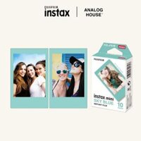 Film Instax Mini FUJIFILM - Viền màu - Giấy in ảnh cho máy chụp ảnh lấy liền Instax Mini - Hàng Chính Hãng - Viền Sky Blue