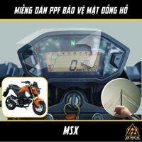 Film PPF Bảo Vệ Đồng Hồ Xe Honda MSX | Miếng Dán Trong Suốt Chống Thấm Nước Chống Xước Bền Màu