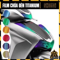 Film Titan Dán Chóa Đèn Xe SH 350i | Decal Đổi Màu Dán Đèn Pha + Xi Nhan+ Demi Đủ Màu Hồng, Trắng, Xanh, Tím, Vàng