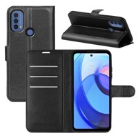 Filp Ốp Điện Thoại Cho Motorola Moto E13 E22 E22i E20 E30 E40 Đựng Thẻ Đứng Bao Da