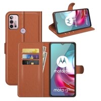 Filp Ốp Điện Thoại Cho Motorola Moto G10 G20 G30 G50 5G G60 Đựng Thẻ Đứng Bao Da