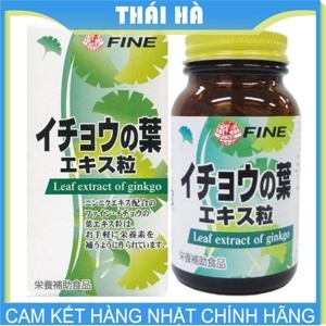 Fine Ginkgo Plus - TPCN giảm stress, tăng trí nhớ, cải thiện chứng đau đầu, mất ngủ