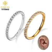 Fine4u Mũi xỏ lỗ Titan 6-12mm Cấp cấy ghép vòng | Tragus, Sụn, Helix, Rook, Conch, Daith Implant Lớp Titan