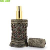 Fire LIMIT Chai Nhỏ Giọt 40ml Cổ Vintage Thủy Tinh Kim Loại Hương Liệu Trung Đông Trang Trí Đám Cưới Hộp Đựng Mỹ Phẩm Di Động Tinh Dầu Chai