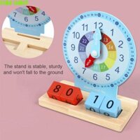 Fire LIMIT Trẻ em Đồng hồ Montessori Đồ chơi học tập bằng gỗ Kindergartner