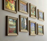 Firenze Van Gogh Phong Cách Châu Âu Kiểu Mỹ Hoa Cỏ Tranh Trang Trí Phòng Khách Phòng Ngủ Hiện Đại Sô Pha Nền Tường Có Khung Tranh Treo
