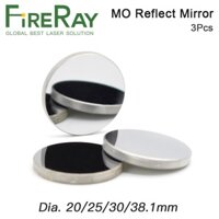 Fireray 3 chiếc Gương phản quang Mo Dia. 20 25 30 38.1mm Thk 3mm cho máy cắt khắc Laser Co2