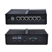 Firewall Hardware Cheap Qotom-Q555G6 Intel 7Th Gen Core I5 Kaby Lake 7200U AES-NI,16G DDR4 Ram 256G Msata SSD No WiFi Fanless Aluminium Alloy,6 Int...