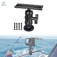 Fish Finder Mount Base Fishfinder Giá đỡ phù hợp với hầu hết các đường ray Kayak có thể điều chỉnh Giá đỡ cho thuyền Kayak Thuyền biển Phụ kiện ca nô