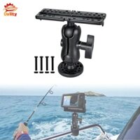 Fish Finder Mount Base Fishfinder Giá đỡ phù hợp với hầu hết các đường ray Kayak có thể điều chỉnh Giá đỡ cho thuyền Kayak Thuyền biển Phụ kiện ca nô