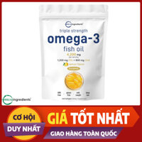 Fish Oil Omega 3 Triple Strength Micro Ingredients – Sáng Mắt, Trẻ Da, Bảo Vệ Tim Mạch (240 Viên)