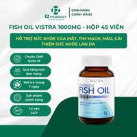 Fish Oil Vistra 1000mg Hộp 45 viên - Bổ Sung Omega-3, Hỗ Trợ Tim Mạch & Sáng Mắt