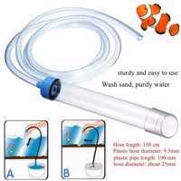 Fish Tank Aquarium Gravel Cleaner Syphon Vacuum Water Changer Pump Siphon Hose