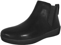 FitFlop Women's Chelsea Boots, Black, 6.5 us