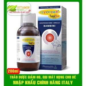 Fitobimbi Tussiflux junior – Giảm cảm cúm, giảm ho, giảm viêm họng cho bé