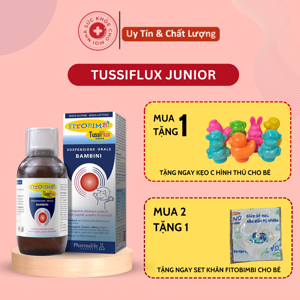 Fitobimbi Tussiflux junior – Giảm cảm cúm, giảm ho, giảm viêm họng cho bé