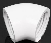 Fitting Barrow Adapter 45* Female - Female Deluxe White