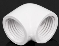 FITTING BARROW ADAPTER 90* FEMALE - FEMALE ICE WHITE