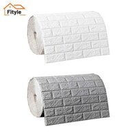 Fityle Bọt Giấy Dán Tường Họa Tiết Tấm Dán Tường Cho Backsplash Phòng Ngủ Giặt Trang Trại