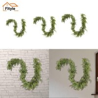 Fityle Giáng sinh Vòng hoa xanh Trang trí Giáng sinh hiện đại cho lễ hội cửa trước mùa đông