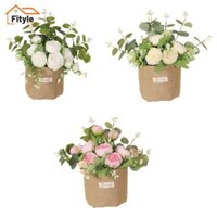 Fityle Nhân Tạo Treo Hoa Chậu Cây Trang Trí Cho Kệ Sách Cửa Sổ Văn Phòng