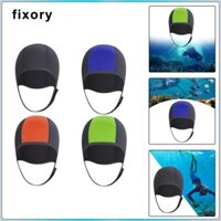 Fixory 3mm Neoprene Lặn Mũ Làm Dày Tai Bảo Vệ Mũ Bơi Lặn Cho