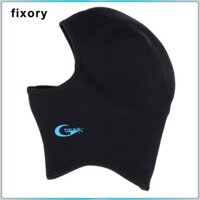 Fixory 3mm Neoprene Scuba Dive Lặn Mũ Cổ Full Mặt nạ Ấm Mũ Trùm Đầu