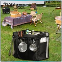Fixory Cắm Trại Túi Bảo Quản Tote Di Động Tiện Ích Mang Theo Túi 36.5x24.5x32.5cm Cho Thịt Nướng Chống Thấm Nước Đa Năng Vải Oxford