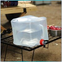 Fixory Hộp Đựng Nước Bình Chứa Nước Có Thể Gập Lại 10L Gấp Túi Nước Cho Cắm Trại Dã Ngoại Nước Uống RV
