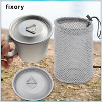 Fixory Titan Nắp cốc và túi dây rút lưới để đi du lịch leo núi