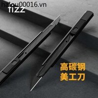 Fizz fizz Dao Tiện Ích 30 Độ Giấy Dán Tường Dao Khắc Nghệ Thuật Học Sinh Chuyên Dụng Máy Mài Bút Chì Dao Nhỏ Tay Khắc Giá Trị Cao Không Đóng Gói Đồ Dùng Văn Phòng Phẩm Dao Mini Lưỡi Thép Không Gỉ Đen