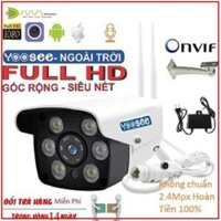 FKC Camera wifi Yoosee chống nước ngoài trời Full HD1080-2.0Mpx 6 led, có hồng ngoại xem được qua điện thoại, tivi 52 Q2