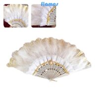 Fl Thêu Hoa Lông Vũ Quạt 1920 Phong Cách Vintage Flapper Tay Quạt Gothic