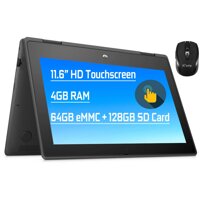 Flagship HP ProBook x360 11 G5 EE 2 in 1 Laptop 11.6” HD Touchscreen Display Intel Celeron N4020 Processor 4GB RAM 64GB eMMC + 128GB SD Card USB-C ...