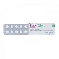 Flagyl 250mg - Metronidazole 250mg, Hộp 20 viên