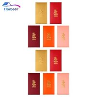 Flameer 10x Phong Bì Đỏ Cho Tết Nguyên Đán 2025, Rắn, Hồng Bảo, Tiệc Giáng Sinh,