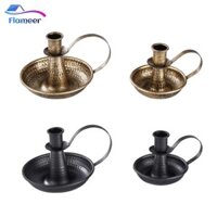 Flameer 2 Miếng Sắt Côn Nến Đa Năng Chân Nến Để Bàn