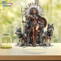 Flameer Acrylic Trang Trí Bàn Thiết Kế Nội Thất Màn Hình 2D Để Bàn Trang Trí Cho Tủ Tivi Phòng Học Trong Nhà Trang Trại Kệ