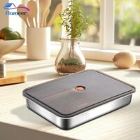 Flameer Bánh Bao Tổ Chức Hộp Đựng Thực Phẩm Có Thể Tái Sử Dụng Khay Đóng Băng Đa Năng Pizza Giữ Tủ Lạnh Người Tổ Chức Thùng Đồ Ăn Nhẹ