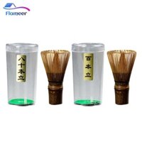 Flameer Nhật Bản Matcha Đánh Trà Xanh Đánh Chai Chasen Dụng Cụ Trà Matcha Bột Bàn Chải Tre Đánh