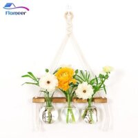 Flameer Treo Tường Planter Terrarium Cho Cây Chậu Hoa Bóng Đèn Bình Thủy Tinh Cho Văn Phòng Trang Trí Nhà Cửa