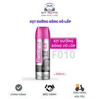 Flamingo F010 Xịt Dưỡng Bóng Vỏ Lốp Ô Tô - Phục Hồi Nhựa Đen 500ml ĐT AUTO