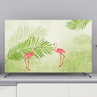 flamingos Rèm tivi chống bụi, trang trí ti vi, decor tivi, rèm che tivi,rèm tivi ,tivi  32 37 39 40 42 43 45 47 48 49 50 52 55 60 65 70 75 80inch,tv LCD