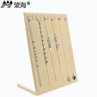 Flannel Jewelry Display Stand Necklace Display Boards Jewelry Pendant Stand Jewelry Rack Display Props Small Necklace Plate Py5e