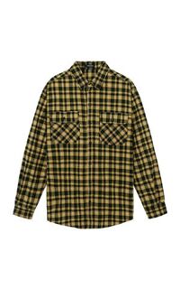 Flannel Shirt In Yellow Black
