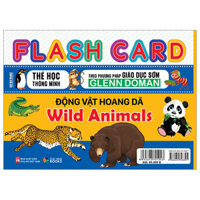 Flash Card - Thẻ Học Thông Minh Theo Phương Pháp Giáo Dục Sớm Glenn Doman - Động Vật Hoang Dã - Wild Animals